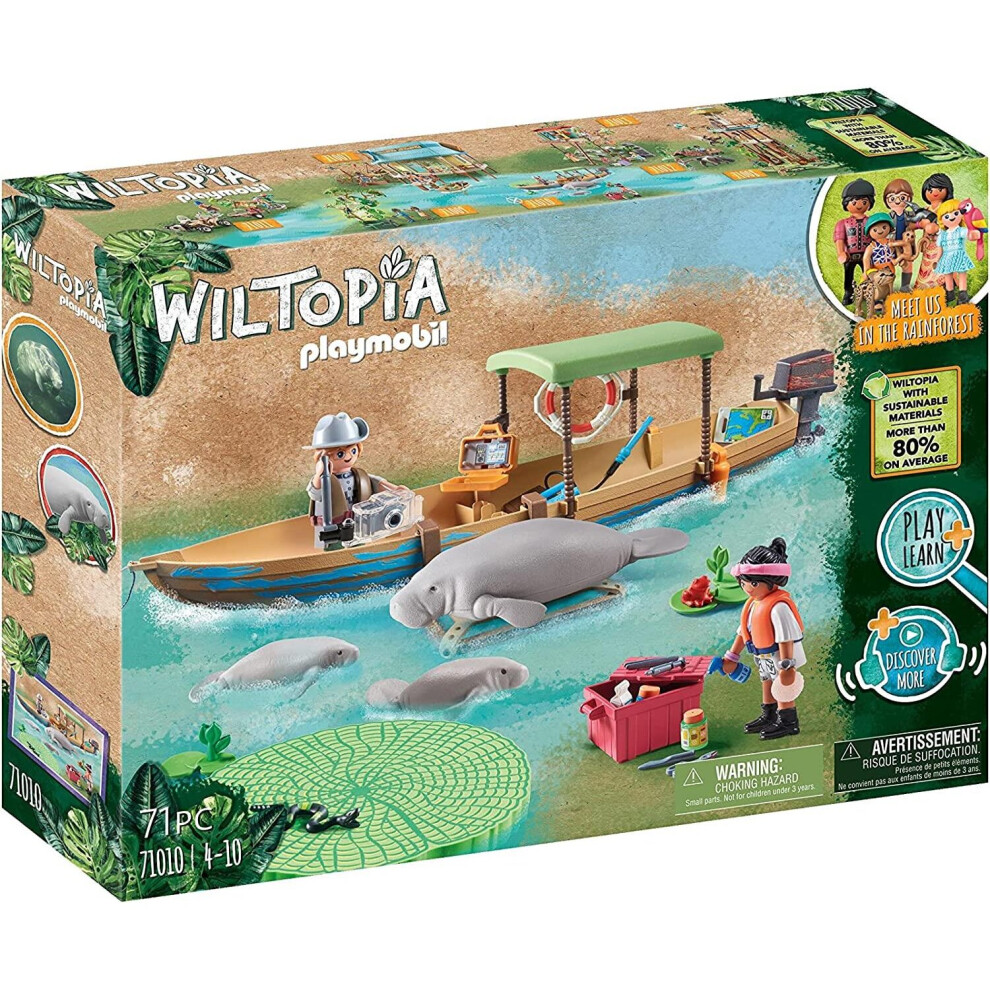 Playmobil Wiltopia Boat Trip To The Manatees