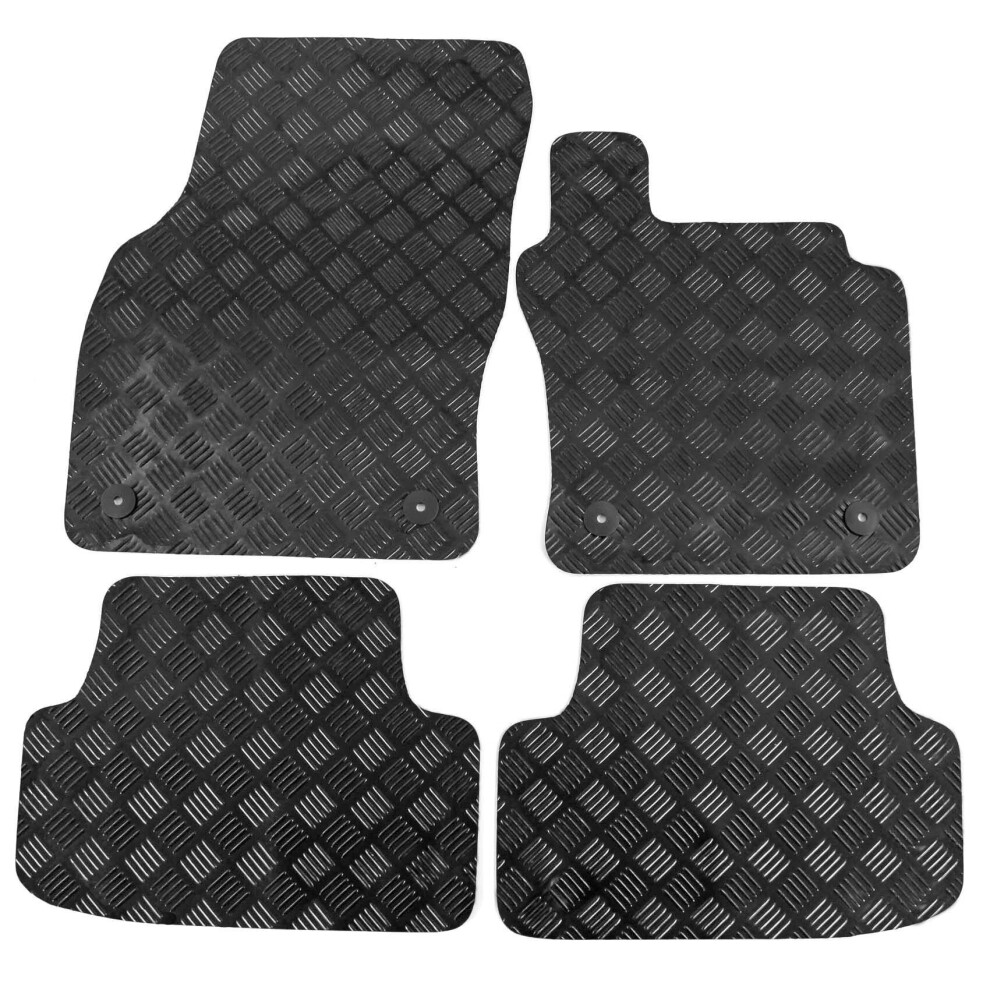 VW Golf Mk7 2013 onwards Rubber Car Mats 4pc Set Volkswagen Easimat