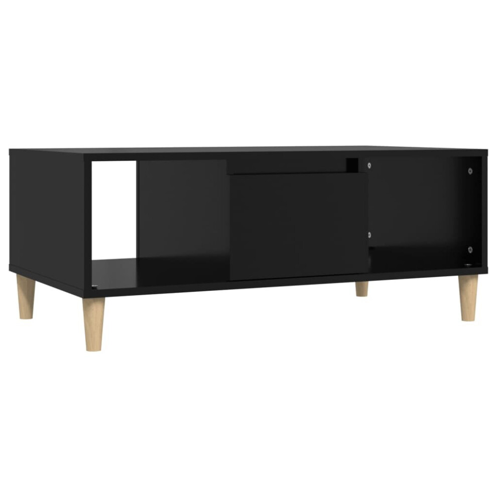 (black) vidaXL Coffee Table Engineered Wood Centre Accent Side Table Multi Colours