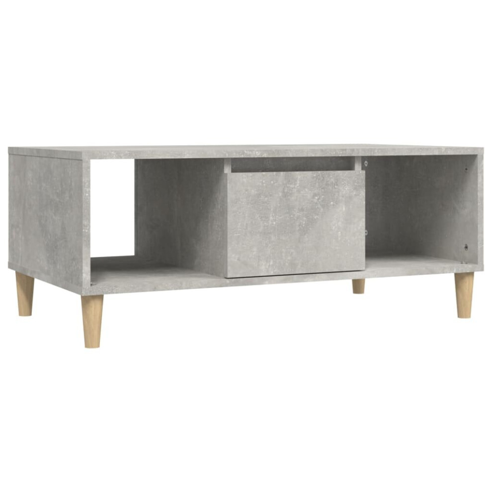 Vidaxl (Concrete Grey) Coffee Table Engineered Wood Centre Accent Side Table Multi Colours