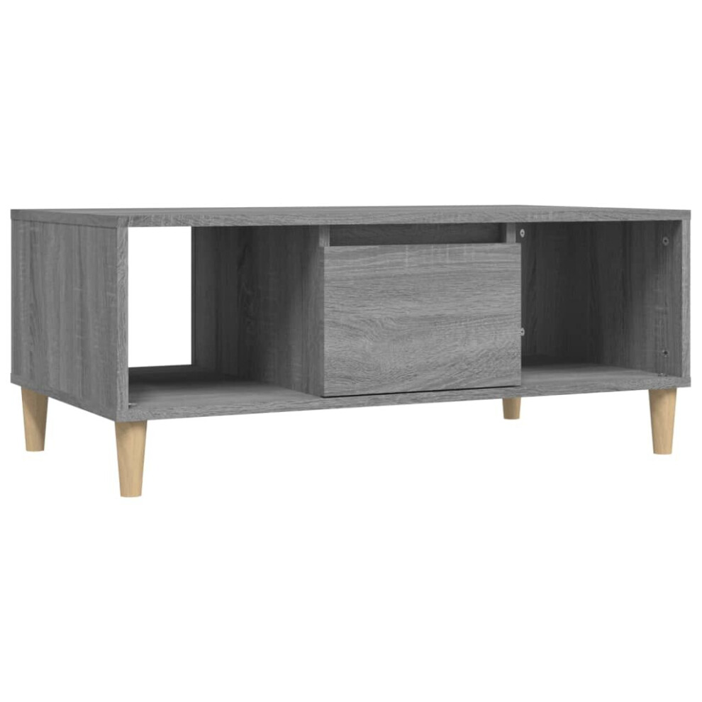 (grey sonoma) vidaXL Coffee Table Engineered Wood Centre Accent Side Table Multi Colours