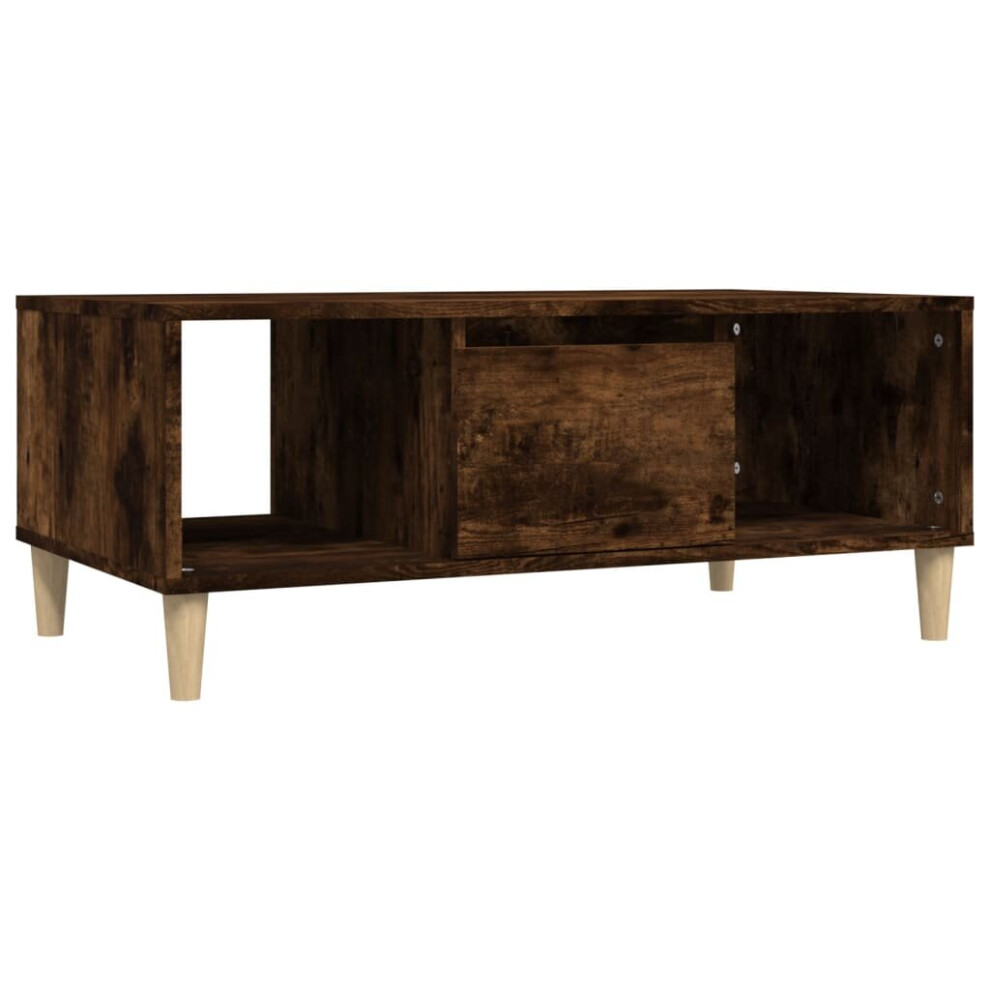 (smoked oak) vidaXL Coffee Table Engineered Wood Centre Accent Side Table Multi Colours