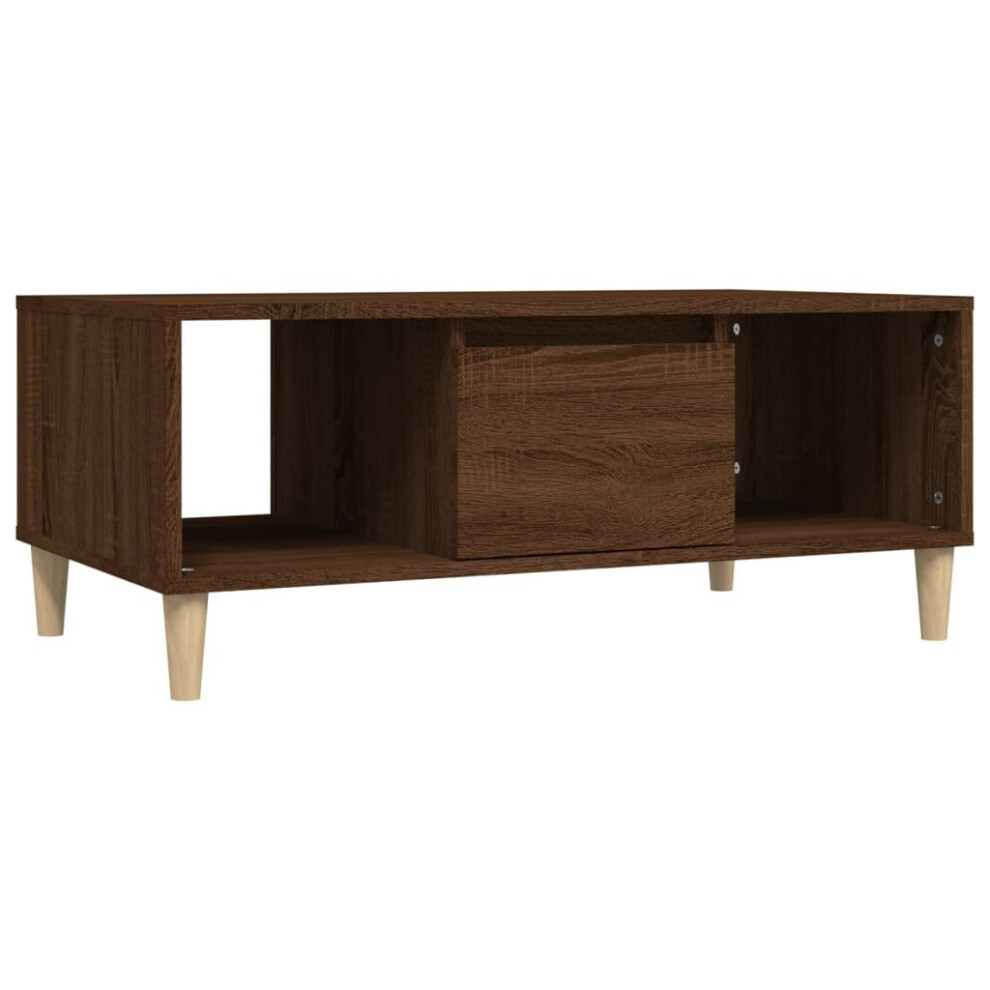 (brown oak) vidaXL Coffee Table Engineered Wood Centre Accent Side Table Multi Colours