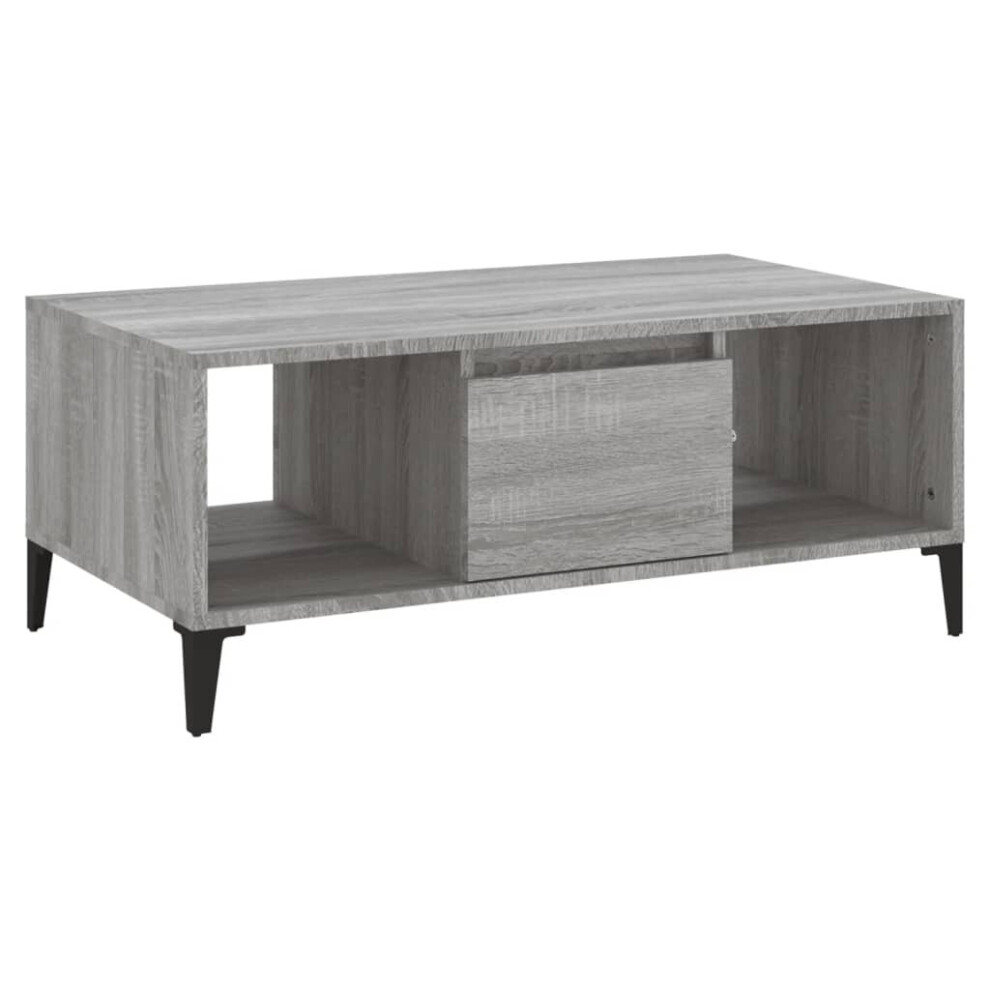 (grey sonoma) vidaXL Coffee Table Engineered Wood Home Side Accent End Table Multi Colours