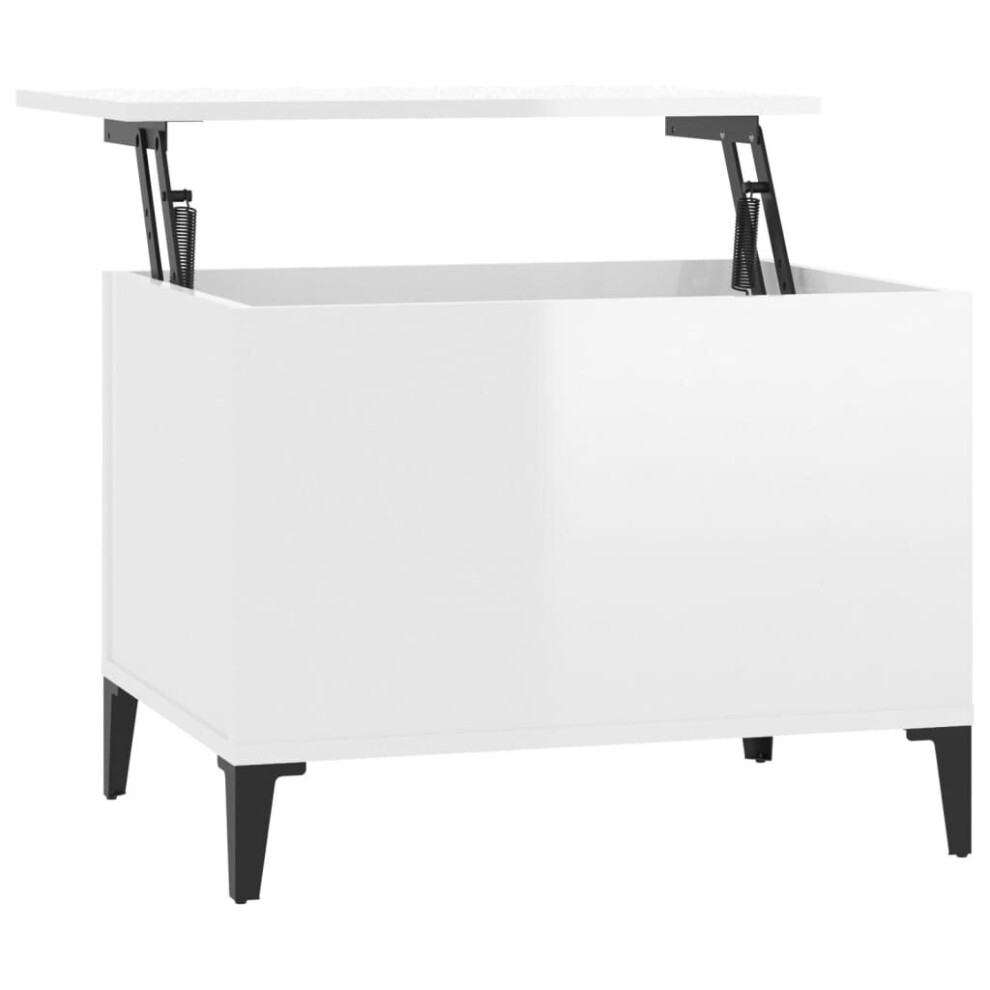 (high gloss white, 60 x 44.5 x 45 cm) vidaXL Coffee Table Engineered Wood Side Table Multi Colours 60/90x44.5x45 cm