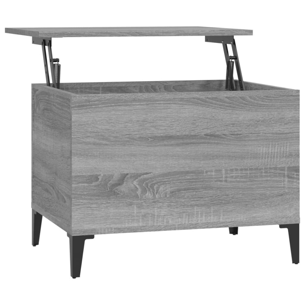 Vidaxl (Grey Sonoma, 60 X 44.5 X 45 Cm) Coffee Table Engineered Wood Side Table Multi Colours 60/90X44.5x45 Cm