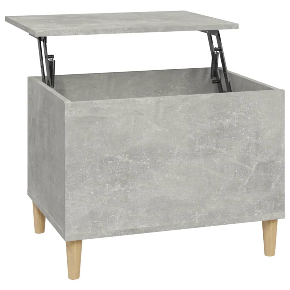 Vidaxl (Concrete 60 X 44.5 X 45 Cm) Coffee Table Engineered Wood End Centre Accent Side Table Multi Colours Grey