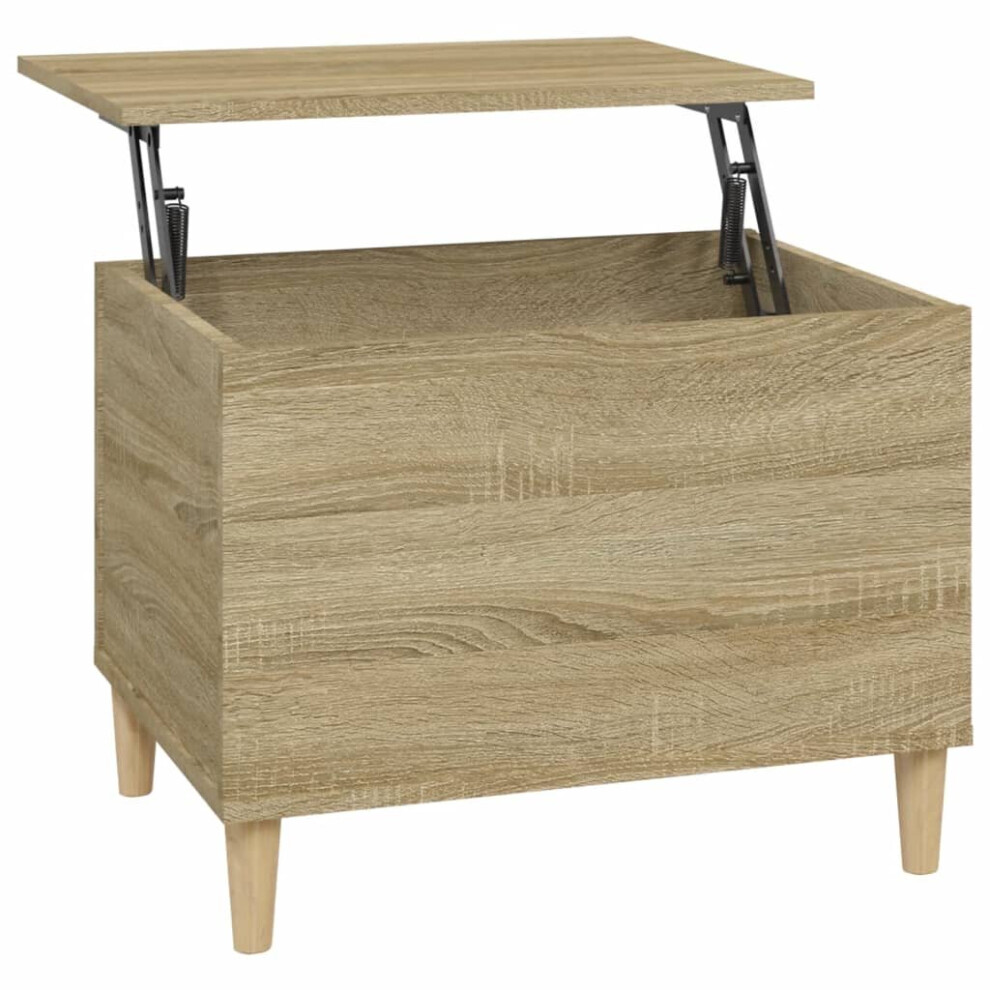 Vidaxl (Sonoma Oak, 60 X 44.5 X 45 Cm) Coffee Table Engineered Wood End Centre Accent Side Table Multi Colours