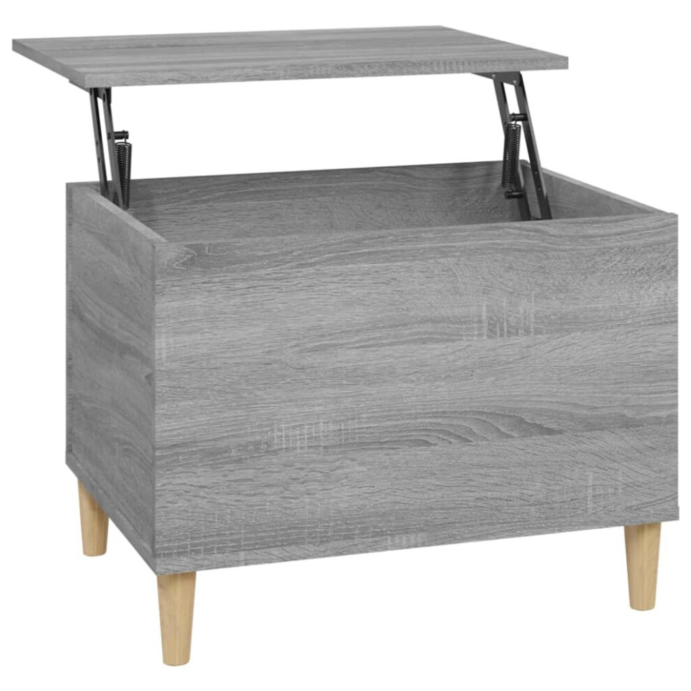 Vidaxl ( Sonoma, 60 X 44.5 X 45 Cm) Coffee Table Engineered Wood End Centre Accent Side Table Multi Colours Grey