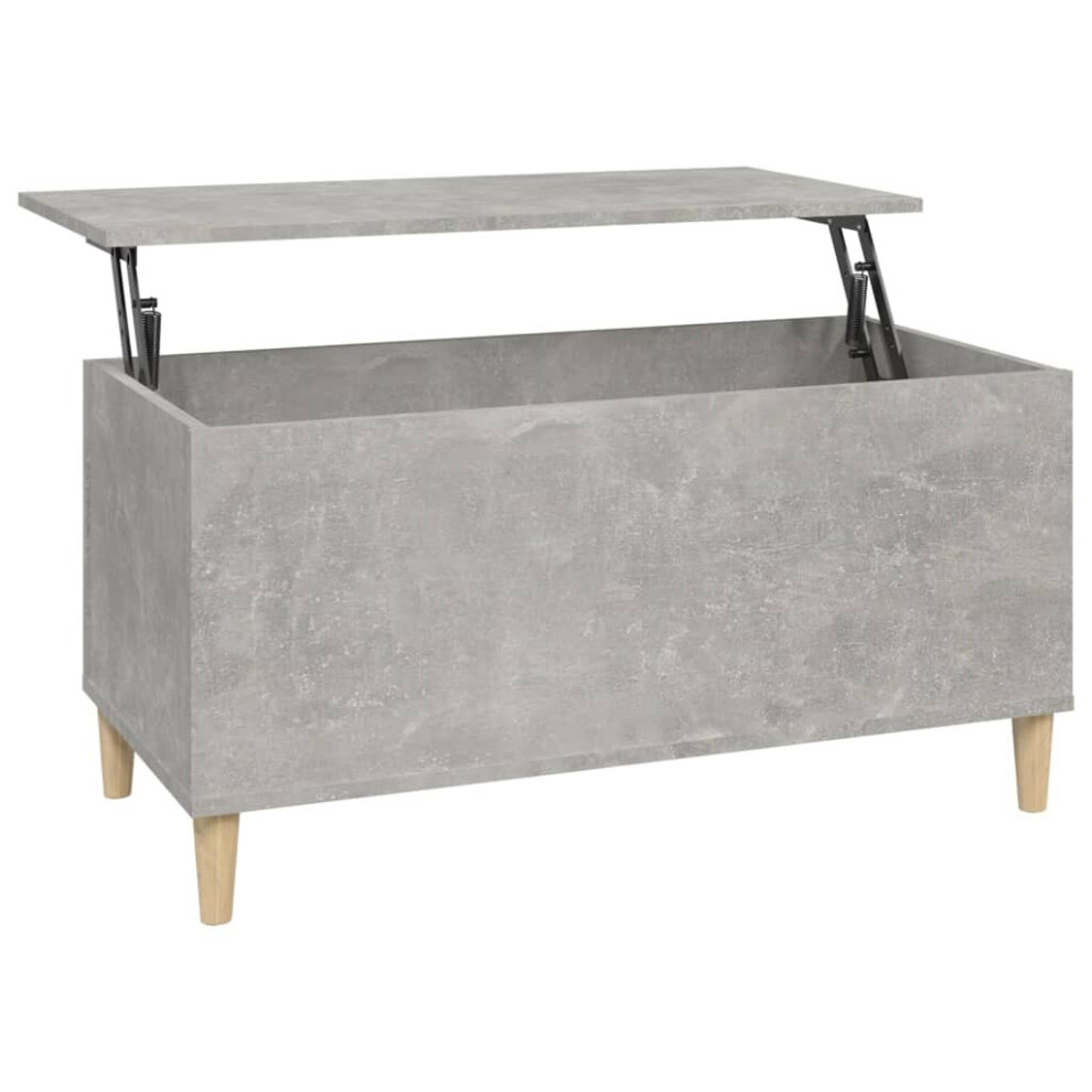 Vidaxl (Concrete 90 X 44.5 X 45 Cm) Coffee Table Engineered Wood End Centre Accent Side Table Multi Colours Grey