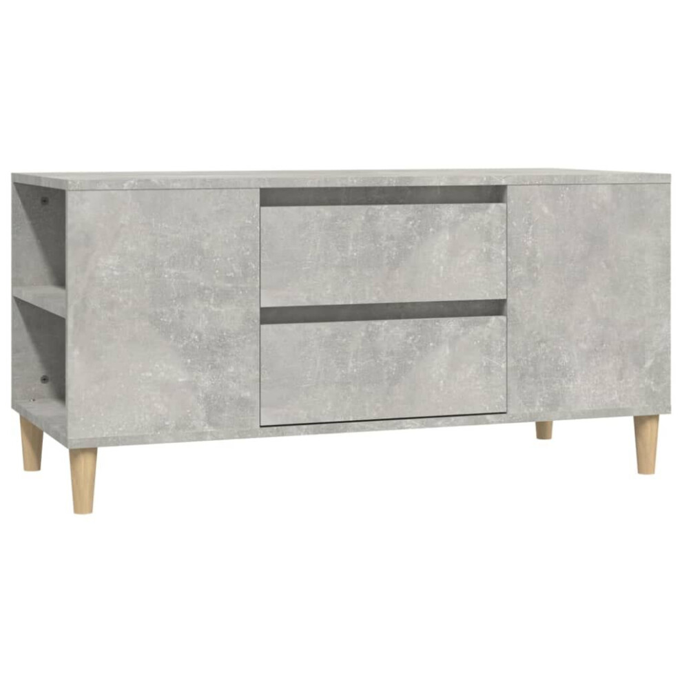 (concrete grey) vidaXL TV Cabinet Engineered Wood Stereo HiFi Console TV Stand Multi Colours