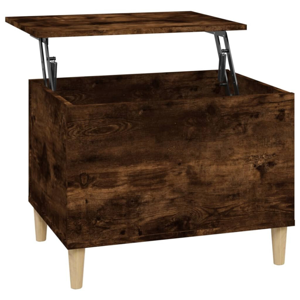 Vidaxl (Smoked Oak, 60 X 44.5 X 45 Cm) Coffee Table Engineered Wood End Centre Accent Side Table Multi Colours Brown