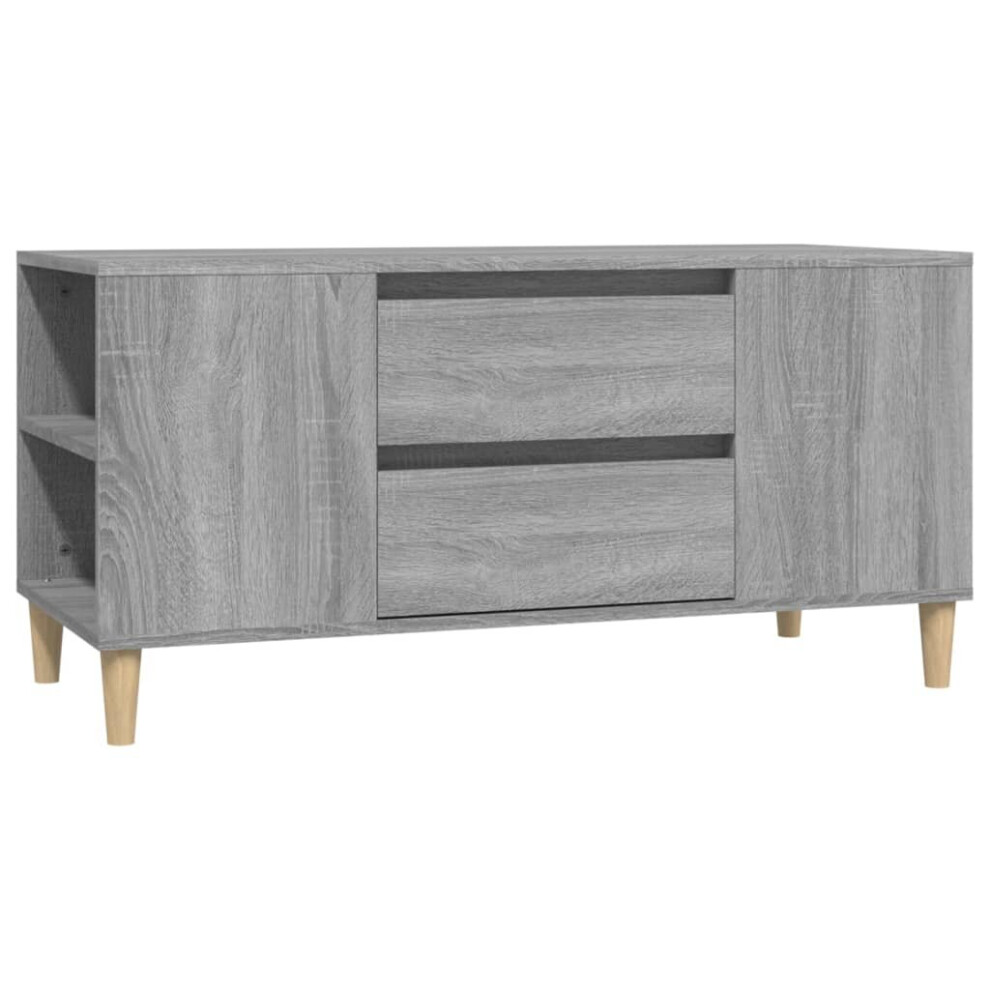 (grey sonoma) vidaXL TV Cabinet Engineered Wood Stereo HiFi Console TV Stand Multi Colours