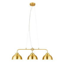 Brass Brooklyn Ceiling Pendant Industrial 3 Light