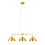 Brass Brooklyn Ceiling Pendant Industrial 3 Light 1