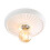 Litecraft Carn Paintable Flush Medium Plaster Ceiling Rose - White 1