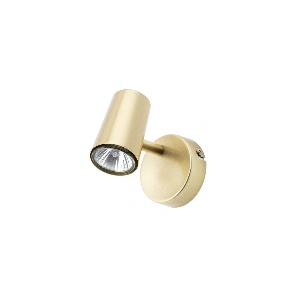 Litecraft Chobham Spotlight Adjustable Wall Ceiling - Satin Brass