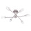Litecraft Macti Ceiling Light Semi Flush 6 Arm With Shades - Nickel 1