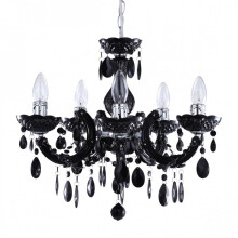 Litecraft Marie Therese Chandelier 5 Light - Black