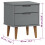 VidaXL (grey) vidaXL Solid Wood Pine Bedside Cabinet MOLDE Bedroom Side Table Multi Colours 8