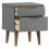 VidaXL (grey) vidaXL Solid Wood Pine Bedside Cabinet MOLDE Bedroom Side Table Multi Colours 5