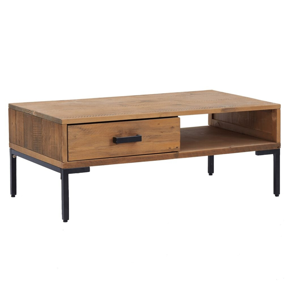 Vidaxl Brown (Brown) Solid Wood Pine Coffee Table Recycled Couch Centre Accent End Table