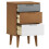 VidaXL (brown) vidaXL Bedside Cabinet Bedroom Side Table Nightstand Bed Table Solid Wood Pine 5
