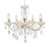 Litecraft Marie Therese Chandelier Light Crystal Effect 5 Arm - Brass 1