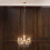 Litecraft Marie Therese Chandelier Light Crystal Effect 5 Arm - Brass 7
