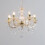 Litecraft Marie Therese Chandelier Light Crystal Effect 5 Arm - Brass 4