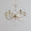 Litecraft Marie Therese Chandelier Light Crystal Effect 5 Arm - Brass 5