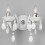 Litecraft Marie Therese Wall Light 2 Arm & Free LED Bulbs - White 2