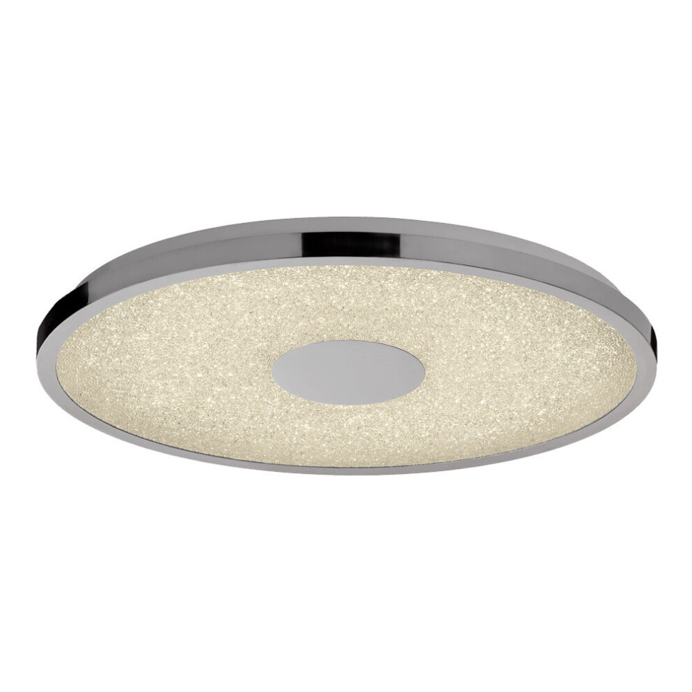 Litecraft Light Visconte Spirale Ceiling 48Cm Led Flush With Control - Chrome