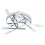 Litecraft Kalina Semi Flush Ceiling Light - Polished Chrome 1