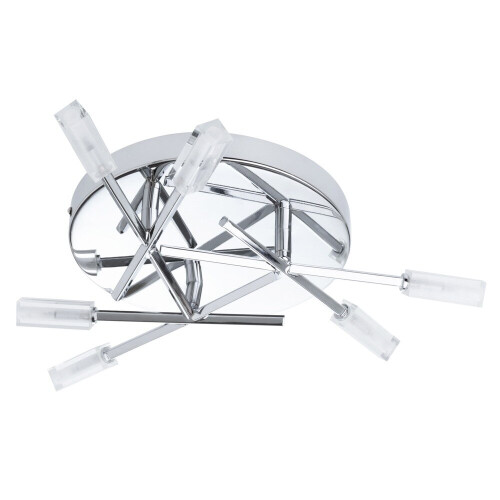 Litecraft Kalina Semi Flush Ceiling Light - Polished Chrome