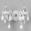Litecraft Marie Therese Wall Light 2 Arm & Free LED Bulbs - White 3