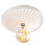 Litecraft Carn Paintable Flush Large Plaster Ceiling Rose - White 1