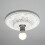 Litecraft Suilven Paintable Flush Medium Plaster Ceiling Rose - White 2