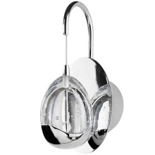 Visconte Bulla Wall Light Fitting With Bubble Injected Shade - Chrome