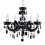 Marie Therese Chandelier With LED Bulbs - Black 7