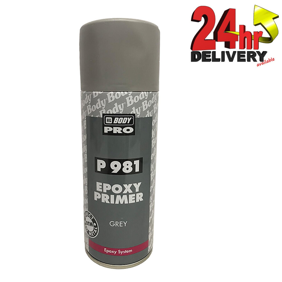 Hb Body Pro Hb981 Fast Drying 1K Epoxy Automotive Primer Aerosol 400 Ml Grey 5203473510310