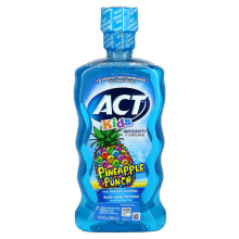Act, Enfants, Rincage Anticaries au Fluorure, Sans Alcool, Punch Ananas, 16,9 fl oz (500 ml)