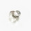 HH8032CCK Chrome & Clear Crystal Diamond Pull Knob - 30mm Dia, 27mm Projection, 1-Hole Centre 1