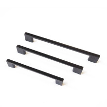 (128mm Handle) Square Matt Black Handles 128mm 160mm 192mm