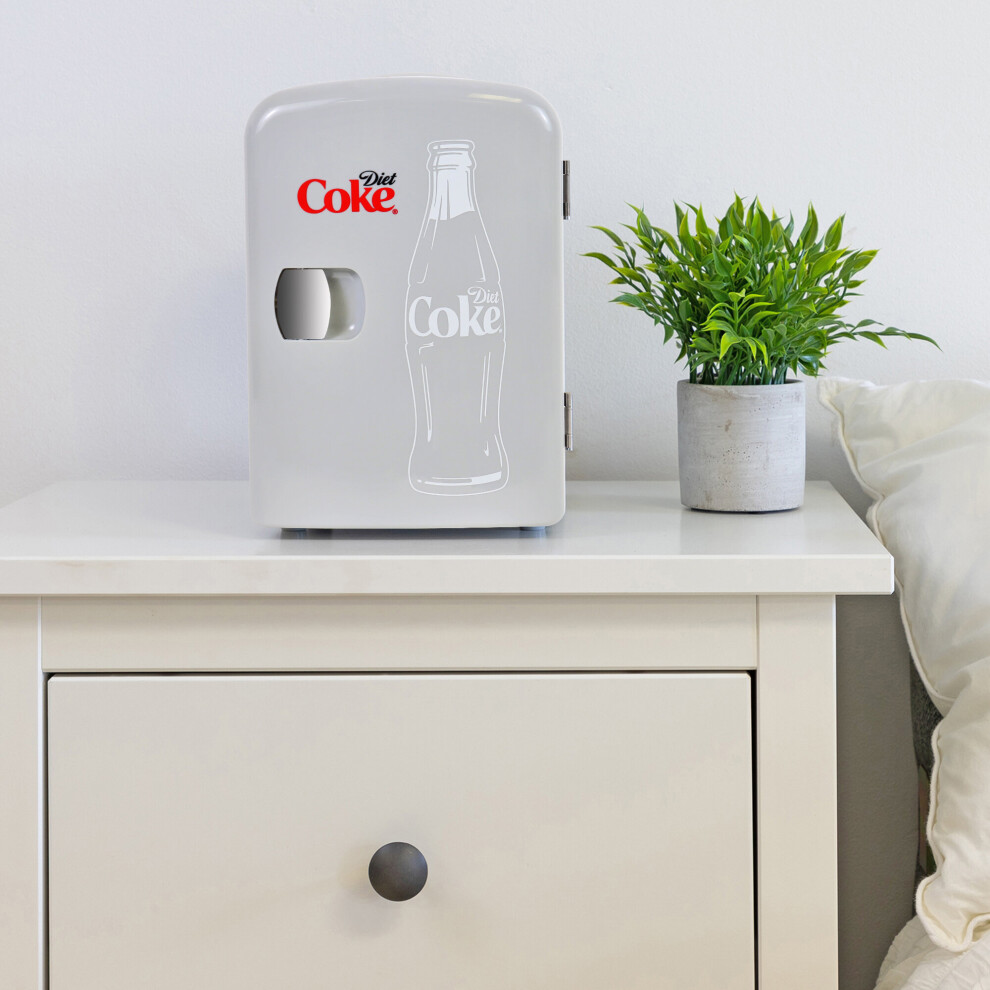 CocaCola Diet Coke Portable Thermoelectric Mini Fridge Cooler/Warmer 12vDC/220v AC home, dorm, car, beverages, snacks, skincare, cosmetics, medication