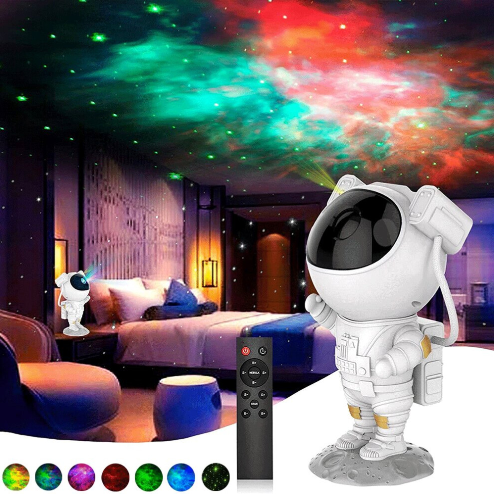 Astronaut Starry Galaxy Projector Night Light Lamp Space Nebula Star