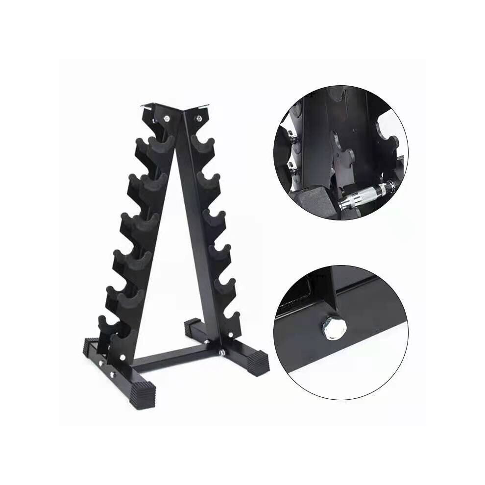 Ezgoods New 6 Tiers Vertical Dumbbells Hex Weight Stand Gym Storage Rack