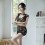 (2) Erotic lingerie open file one-piece mesh clothing 3