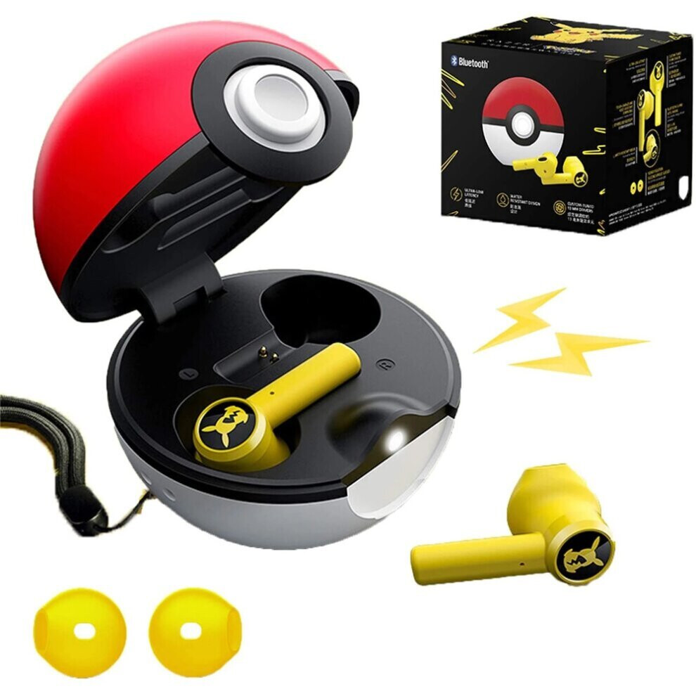 Pokemon Pikachu TWS Headphones Wireless Bluetooth Headset Earphone UK