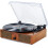 Vinyl Bluetooth Record Player Turntable 3-speed with Speakers & USB 7